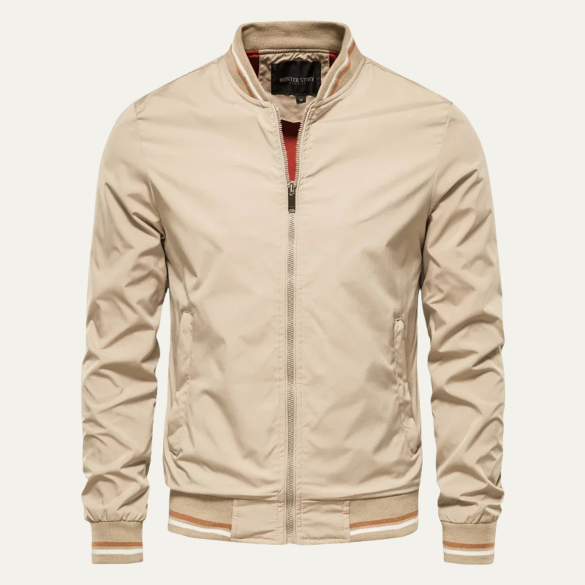 The Warwick Men’s Trendy Zip Up Lightweight Bomber Jacket