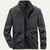 The Brompton Men's Fleece Winter Zip Jacket with Pockets