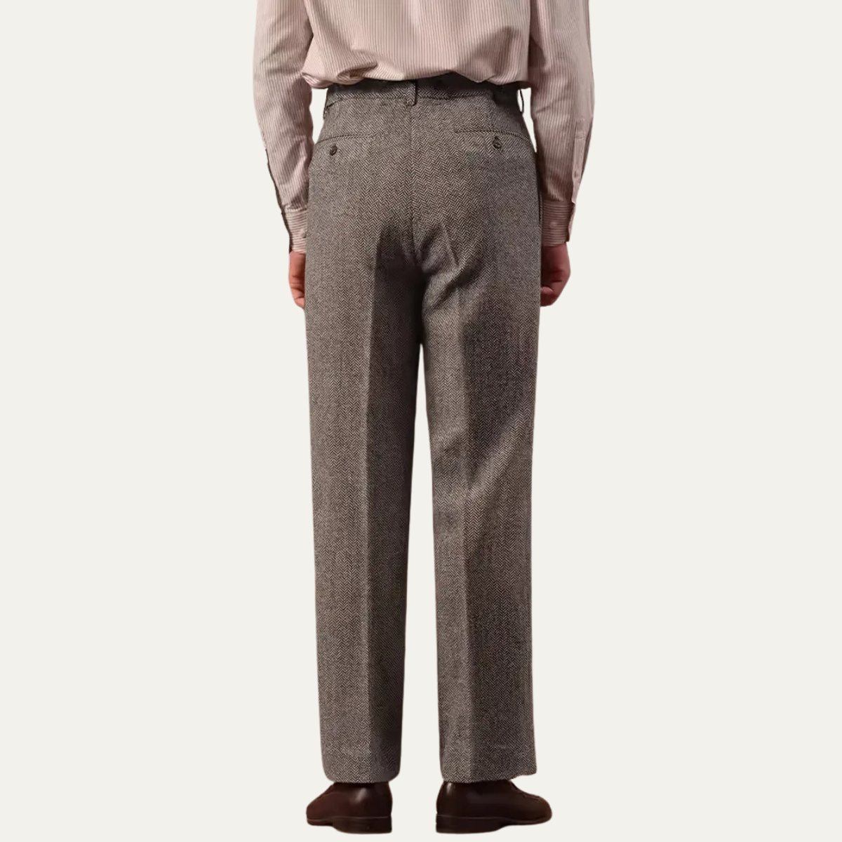 The Fairchild Men's Elegant Tailored High Waist Pleated Trousers