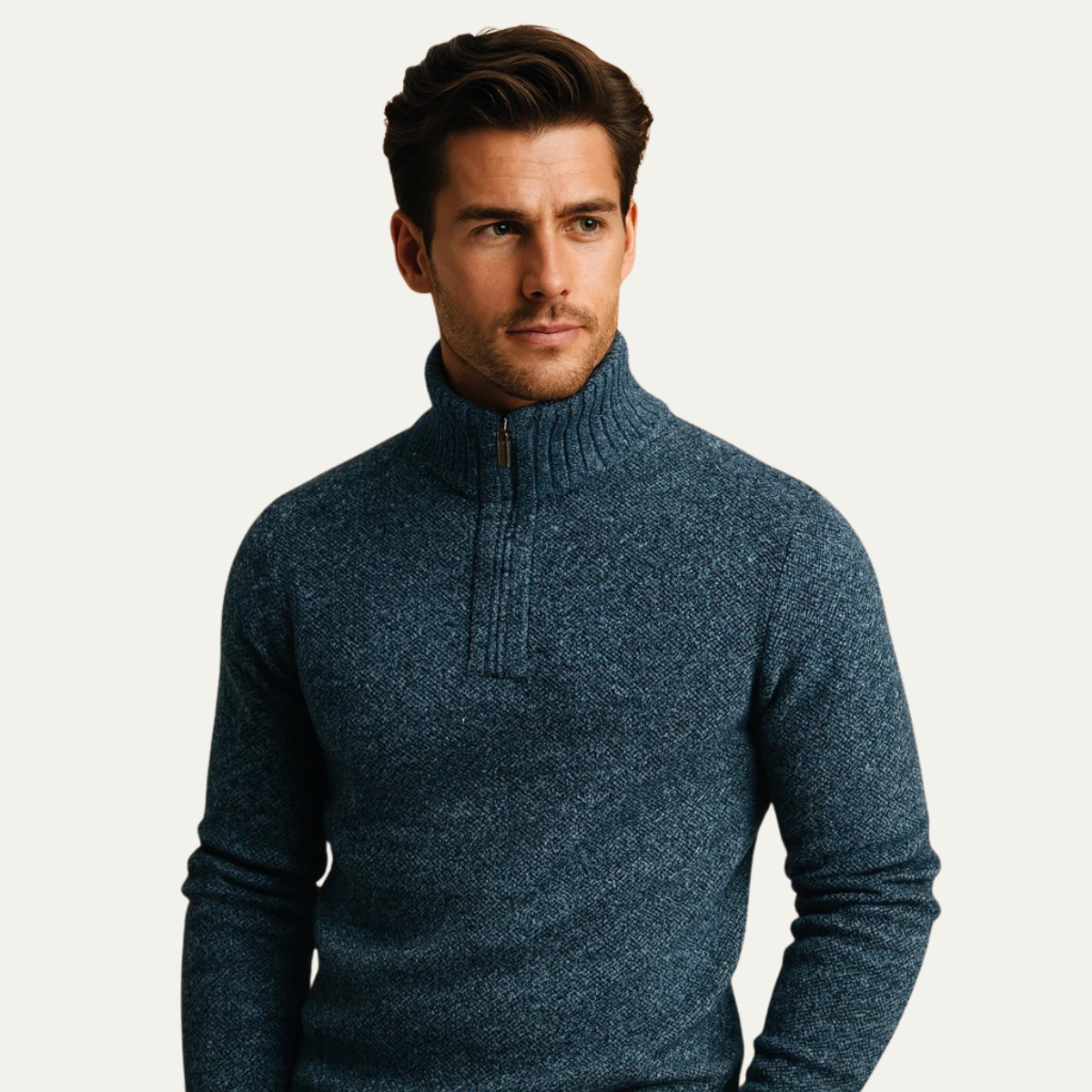 The Highland Quarter Zip Knit Jumper