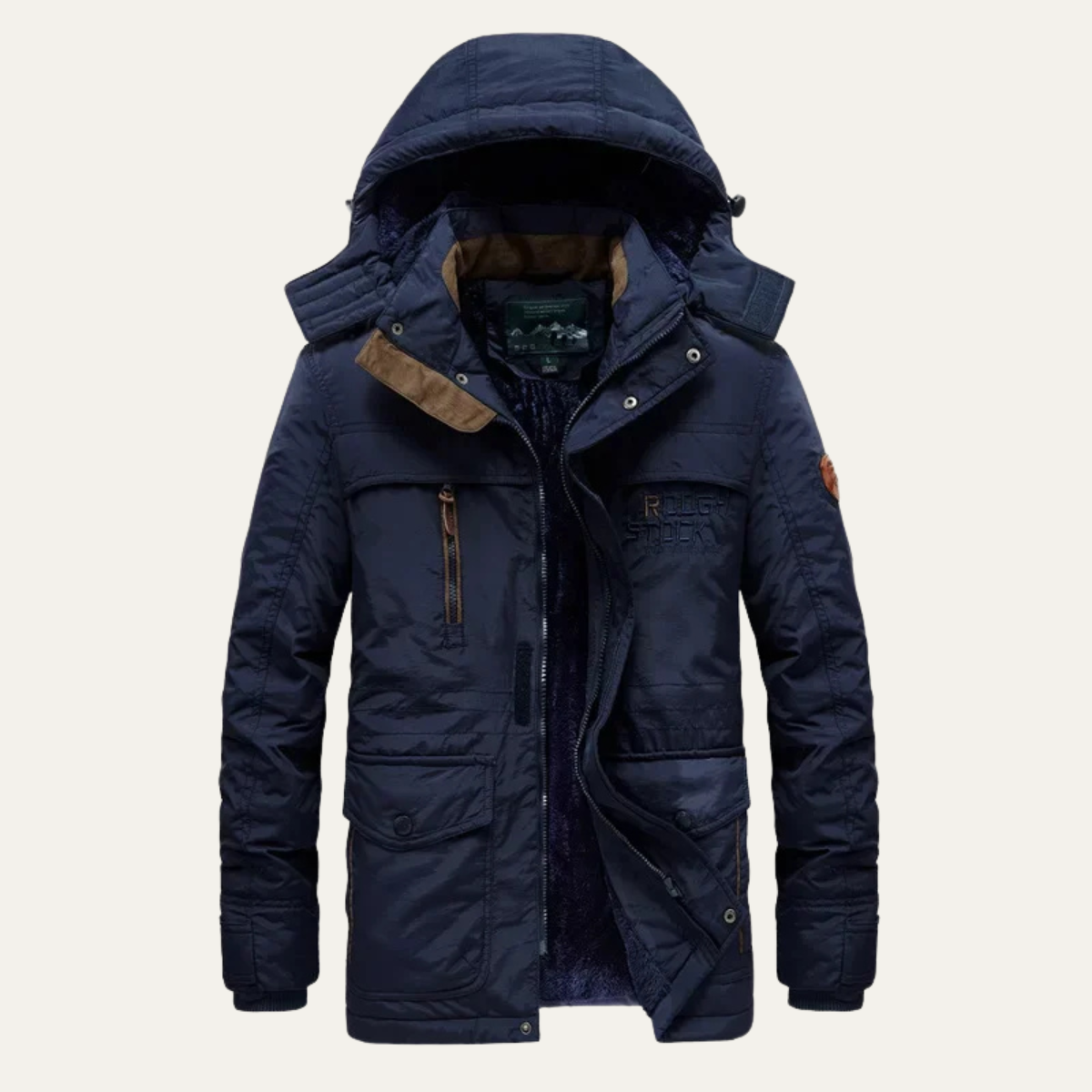 The Birmingham Men’s Fleece Lined Winter Parka Hooded Jacket