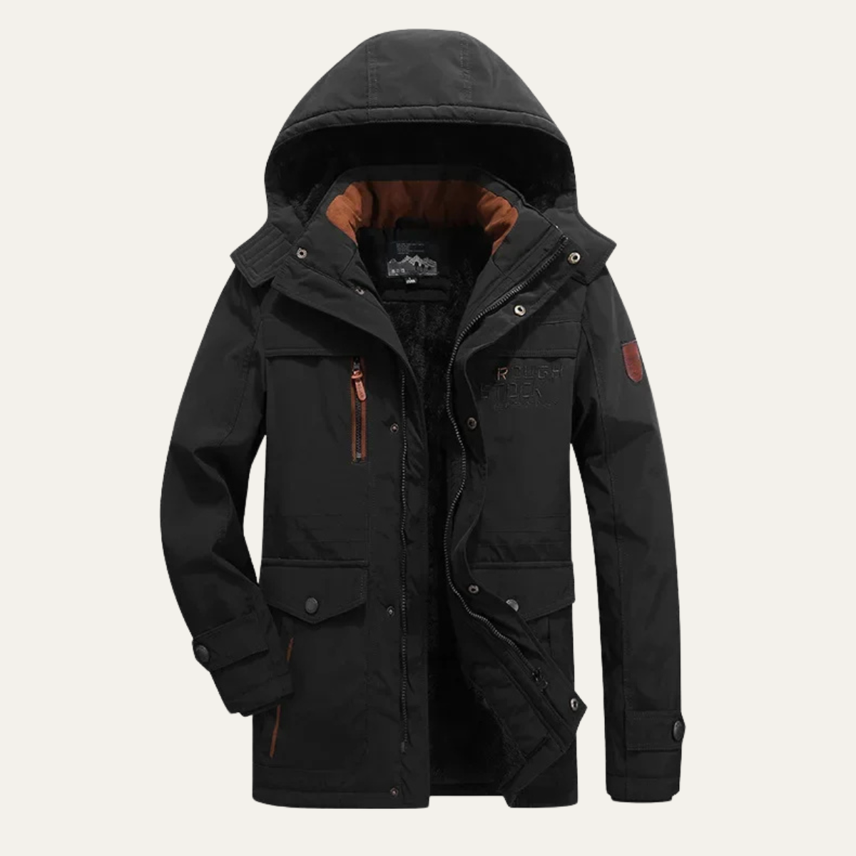 The Birmingham Men’s Fleece Lined Winter Parka Hooded Jacket