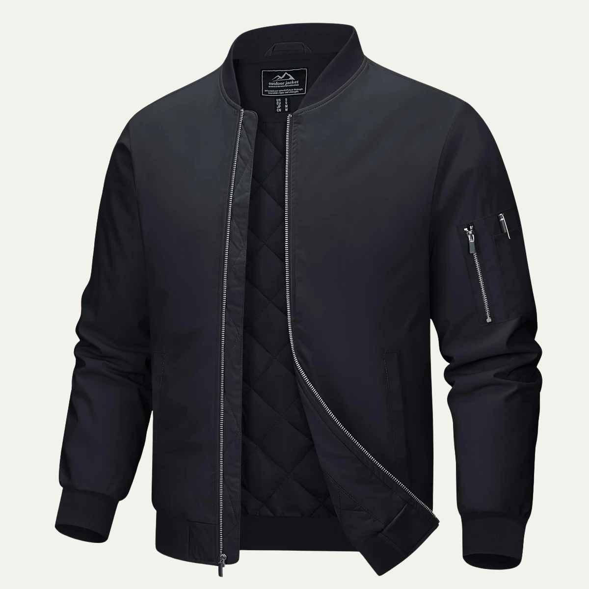 The Aldridge Men's Lightweight Zip Up Bomber Jacket