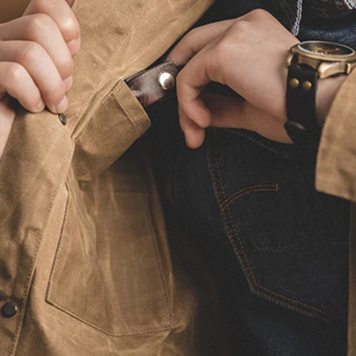 The Wrexham Men’s Vintage Canvas Windproof Jacket