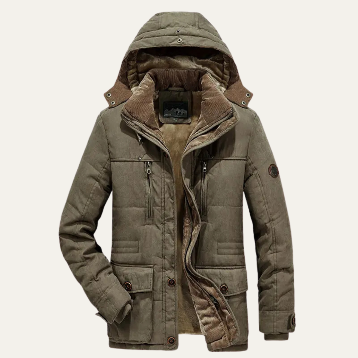 The Westbourne Men's Hooded Fleece Lined Winter Jacket