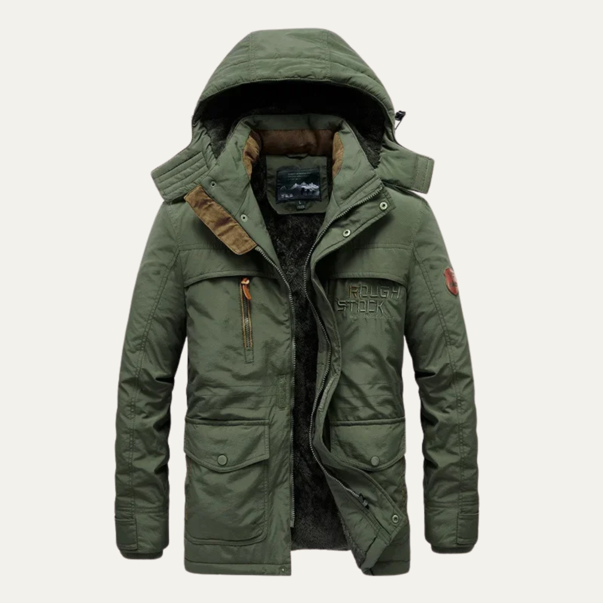 The Birmingham Men’s Fleece Lined Winter Parka Hooded Jacket