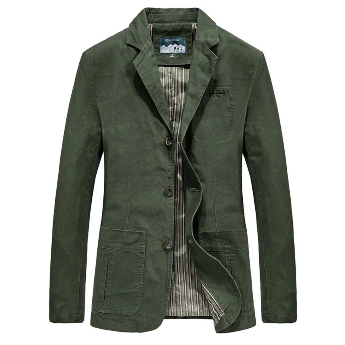 The Reykjavik Men’s Cotton Blazer Style Windbreaker with Pockets