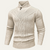 The Stockbridge Men’s Ribbed Knit Button Neck Winter Jumper
