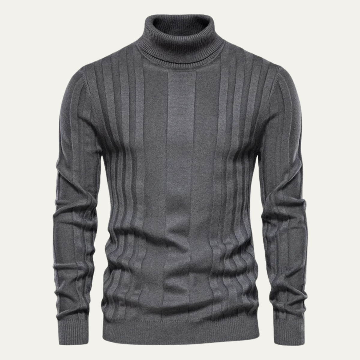 The Dumbarton Men's Slim Fit Knit Turtleneck Jumper