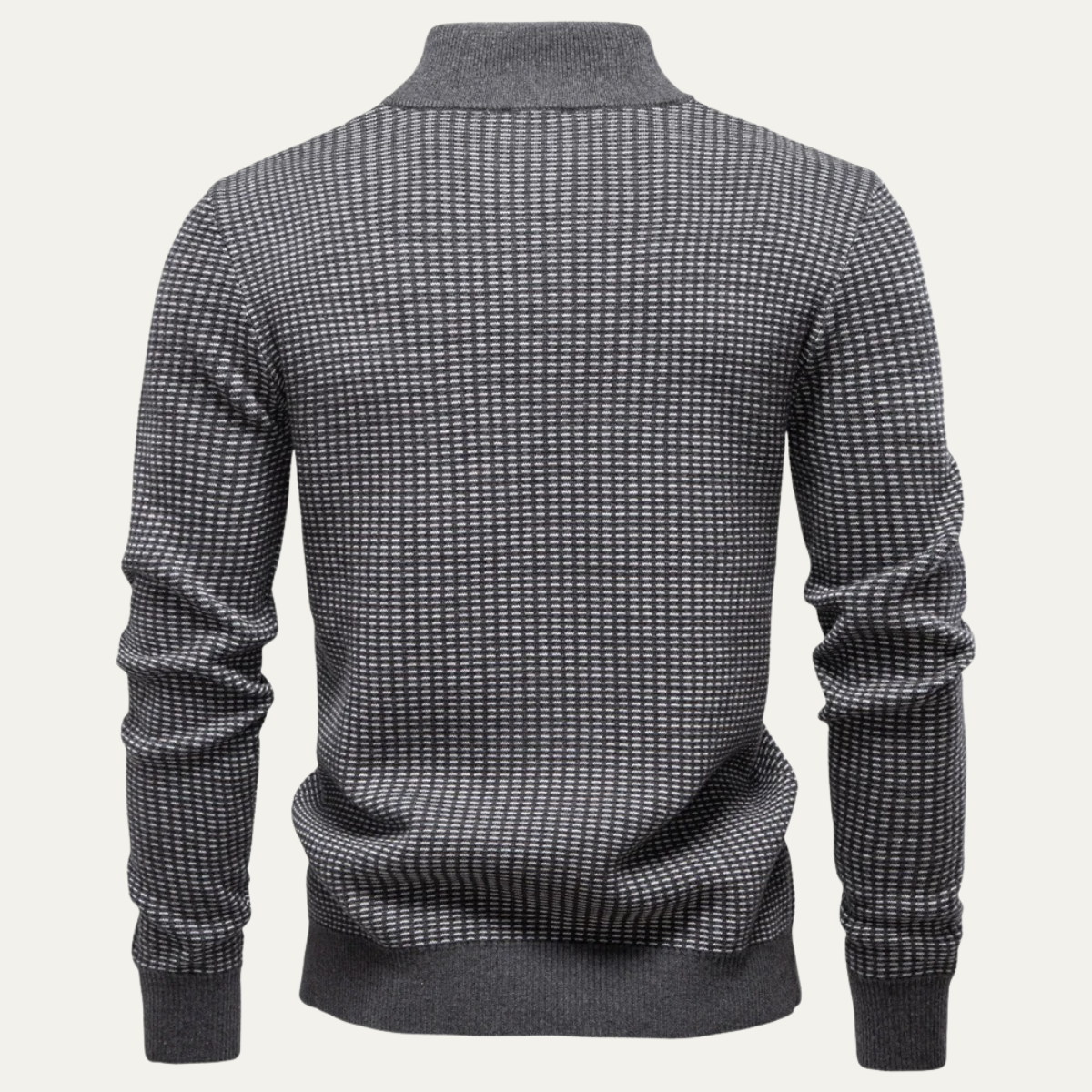 The Darrow Men’s Trendy Quarter Zip Knitted Jumper