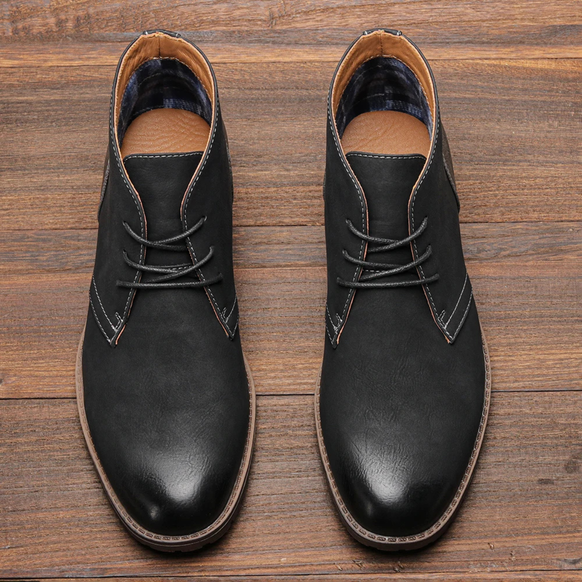 The Elderpine Men’s Elegant Vintage Smart Leather Boots