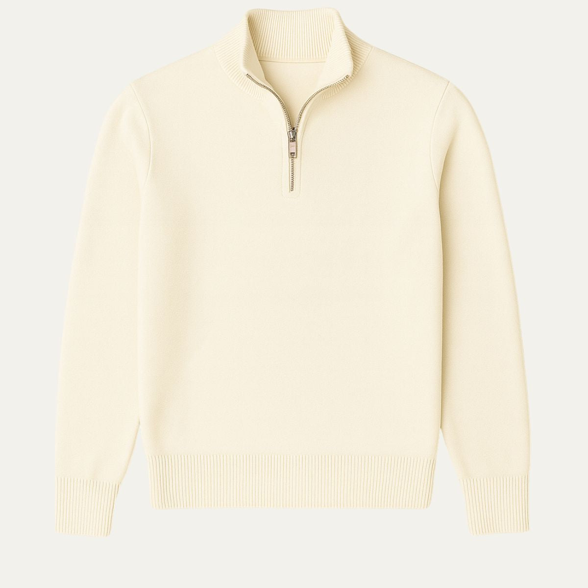 The Old Money Half-Zip Sweater for Men – Navy Blue