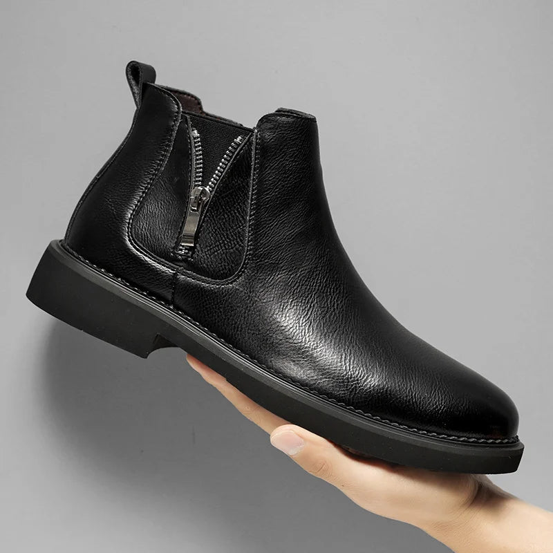 The Catania Men's Chelsea Vintage Leather Ankle Boots