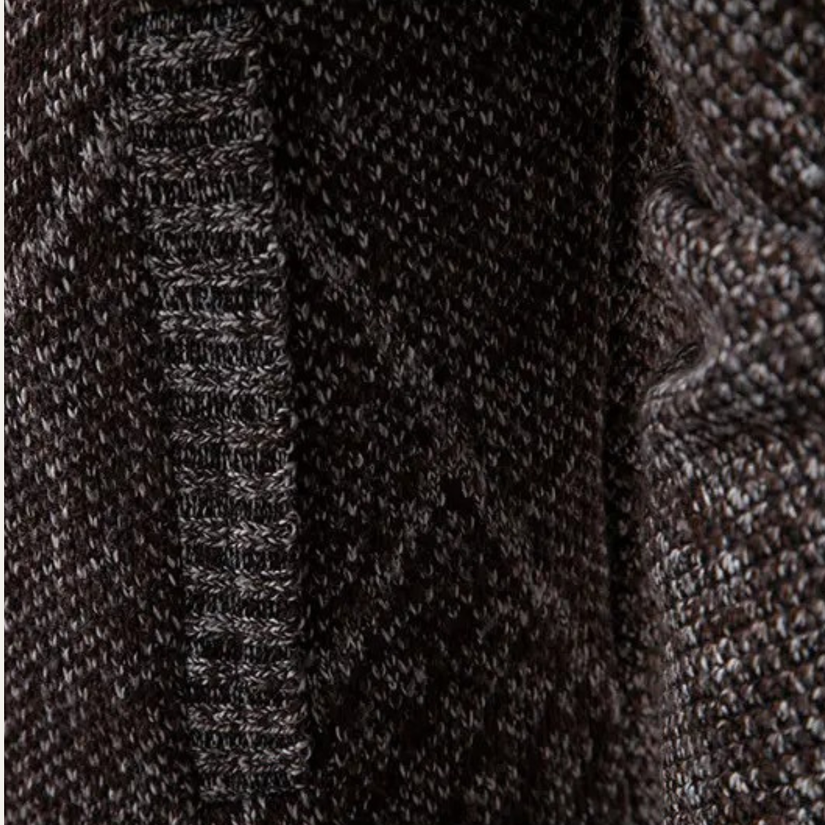 The Amalfi Men’s Knit Fleece Zip Cardigan with Diamond Pattern