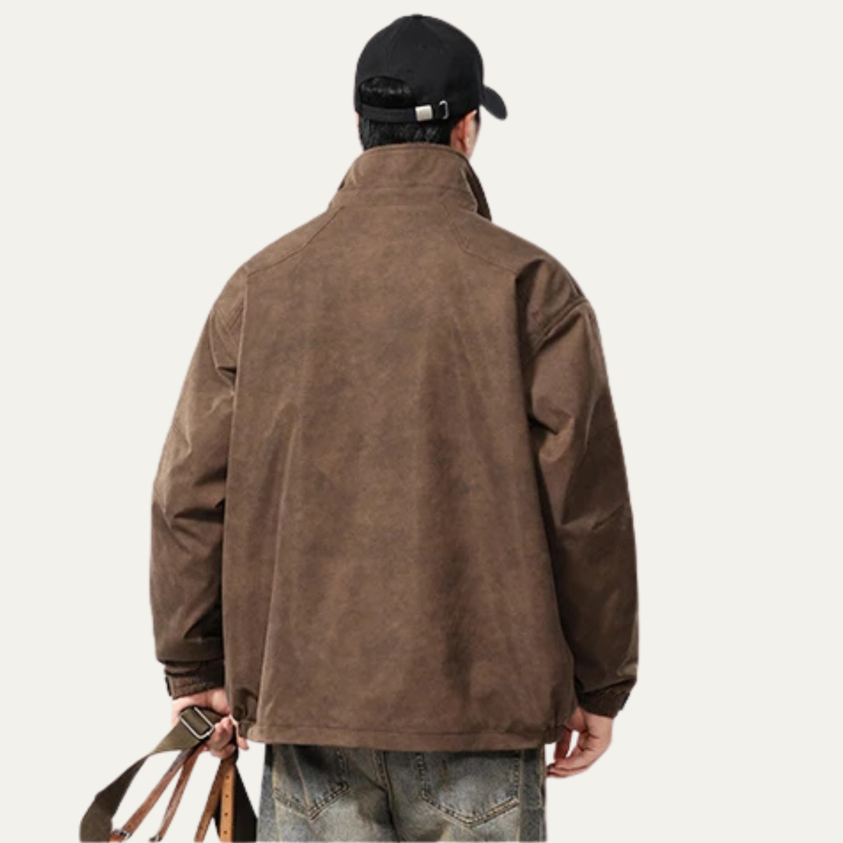 The Hampton Men’s Suede Fleece Lined Bomber Jacket