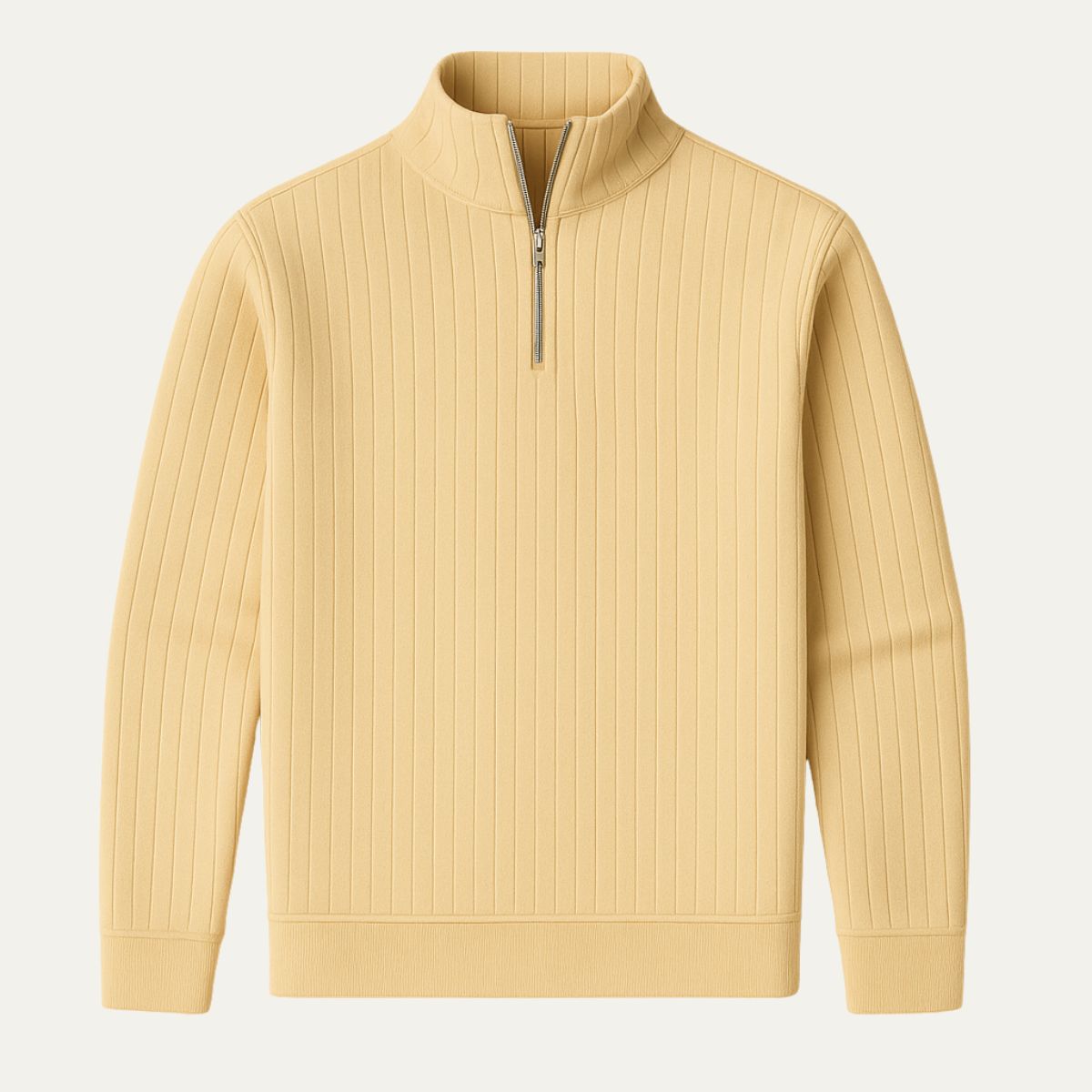 The Ashford Ribbed Half Zip Jumper for Men