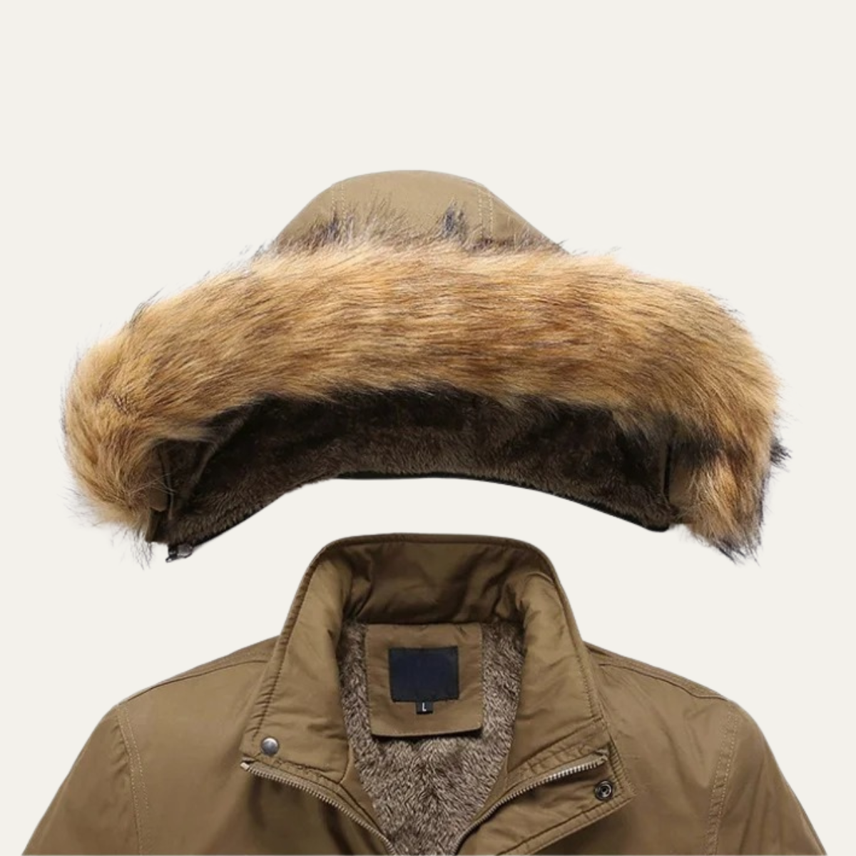 The Manchester Men’s Wam Hooded Winter Parka Coat with Fur Trim