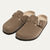 The Amalfi Khaki Suede Clogs for Men — Relaxed Old Money Style