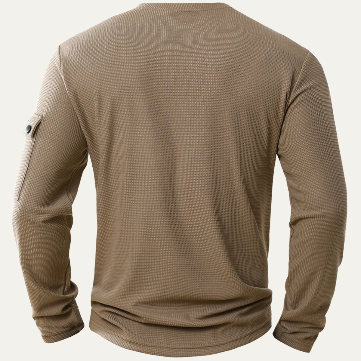 The Otranto Men’s Casual Waffle Knit Henley Shirt