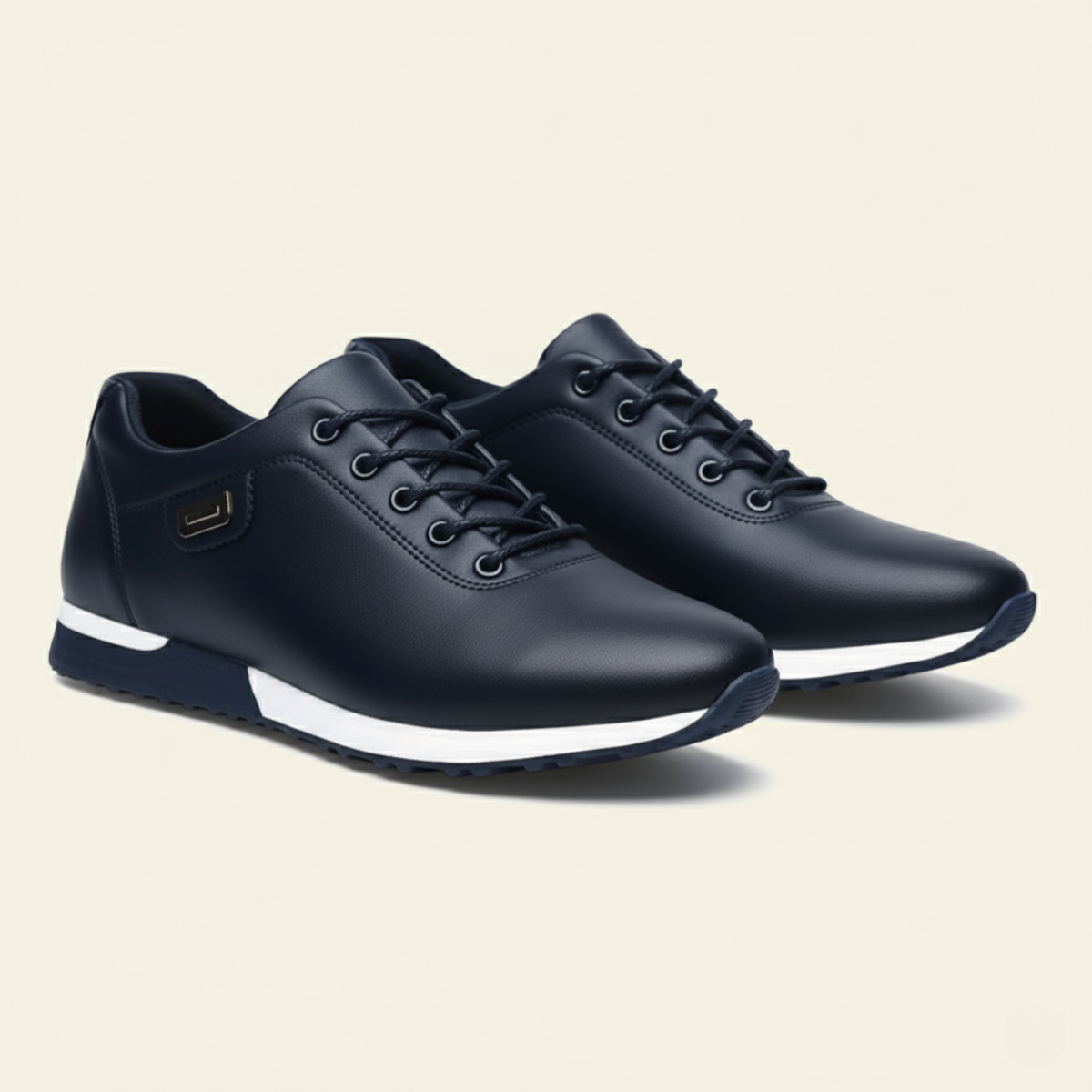 The Bond Street Men’s Orthopedic Shoes Leather Sneakers