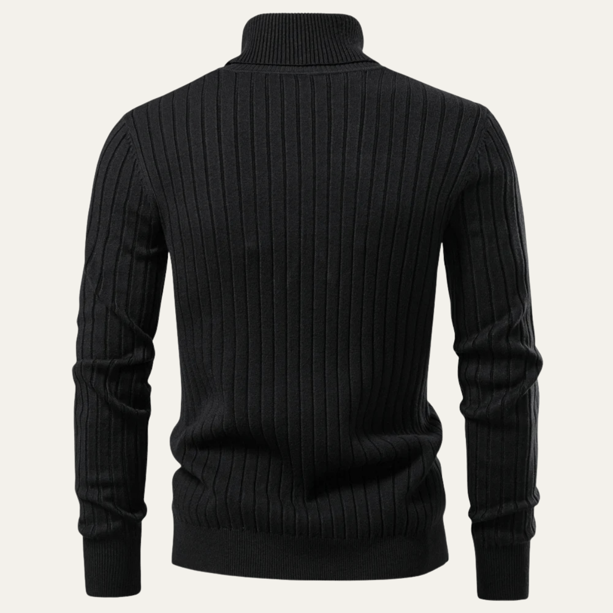 The Broadway Men’s Ribbed Turtleneck Winter Knit Jumper