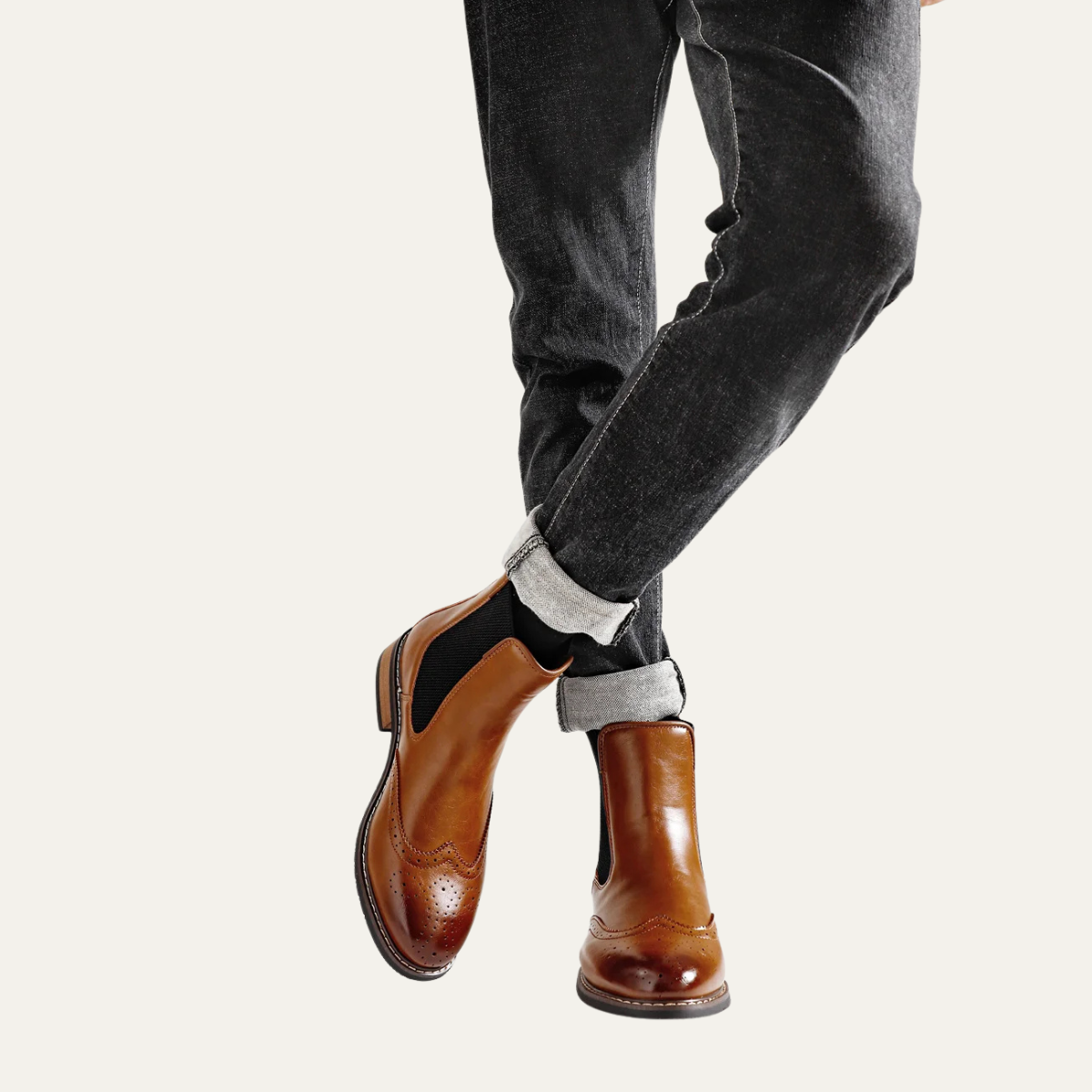 The Margate Men’s Classic Slip On Leather Chelsea Boots