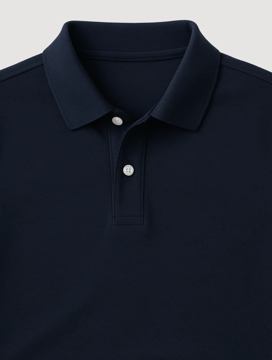 The Santorini Navy Blue Polo for Men - Timeless Old Money Style