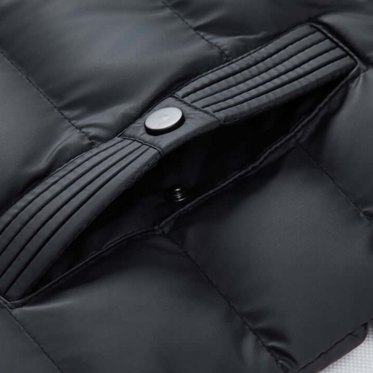 The Zurich Men's Black Hooded Puffer Coat – Lightweight Quilted Winter Coat