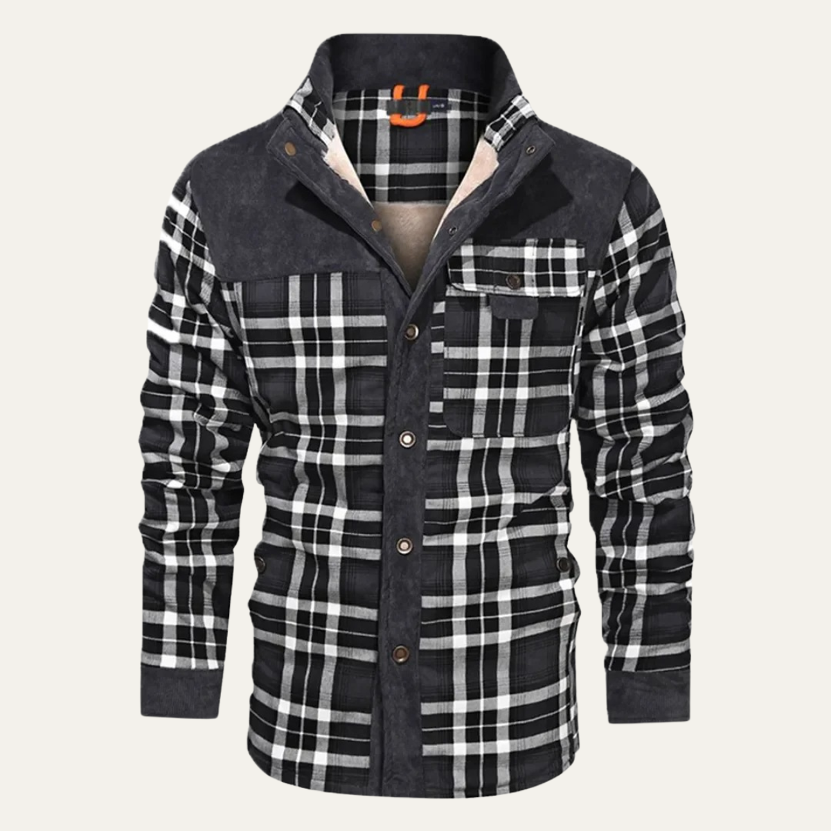 The Gallipoli Men’s Warm Winter Plaid Check Jacket