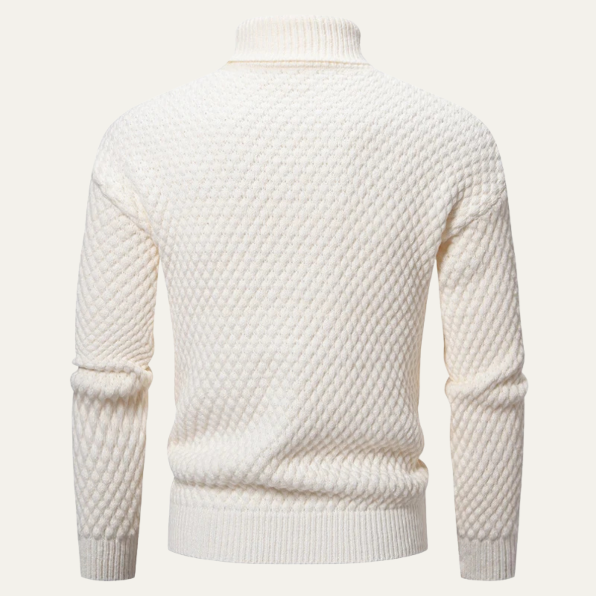 The Murano Men’s Textured Slim Fit Wool Knit Turtleneck Jumper