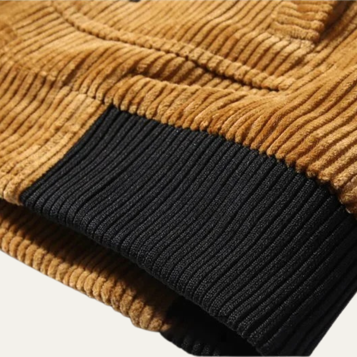 The Denbigh Men's Winter Warm Fur Lined Corduroy Jacket