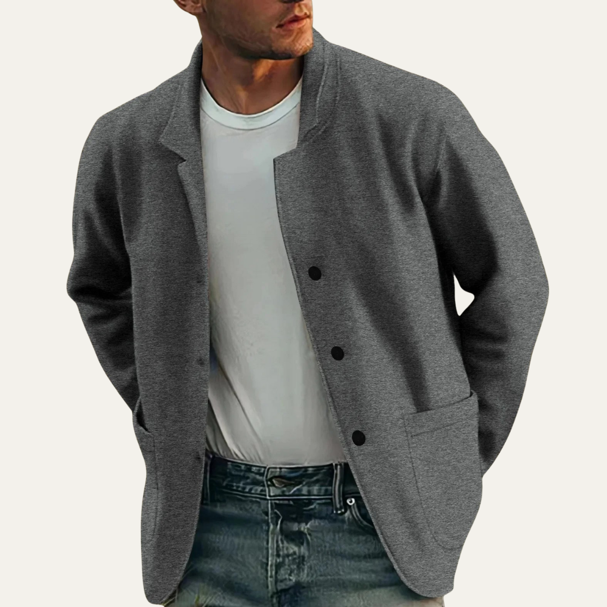 The Beechwood Men’s Smart Casual Lightweight Blazer Jacket
