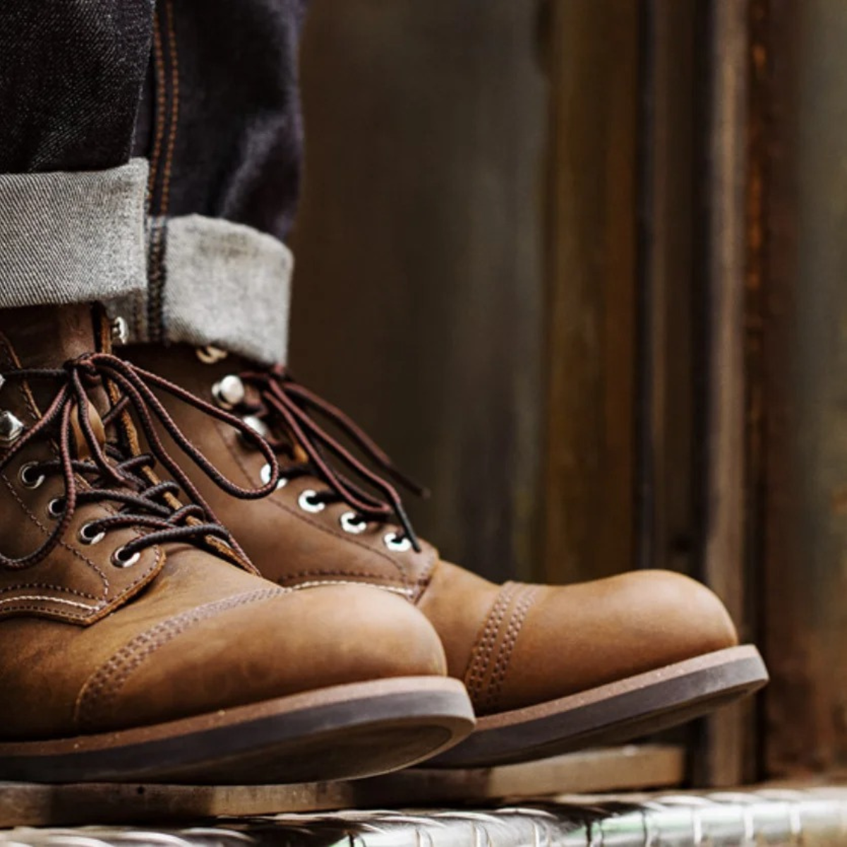 The Grayfield  Men’s Lace Up Combat Leather Boots