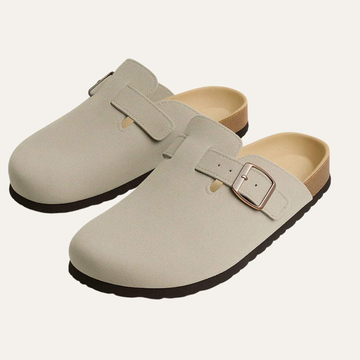 The Amalfi Grey Suede Clogs for Men — Relaxed Old Money Style