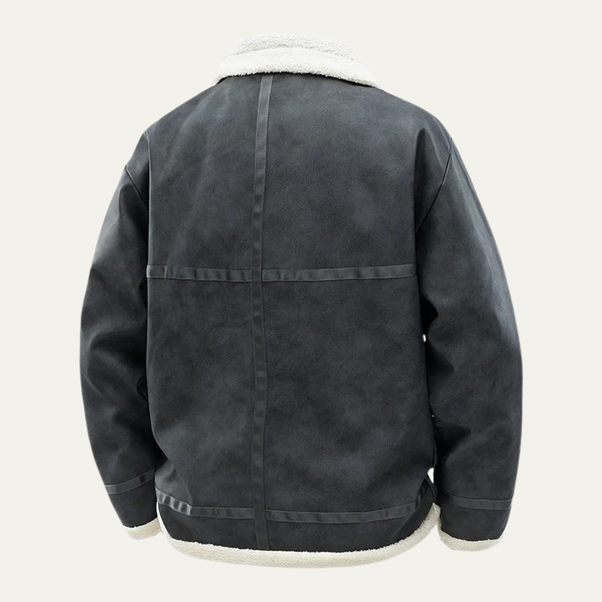 The Venezia Men’s Suede Winter Fleece Lined Aviator Jacket