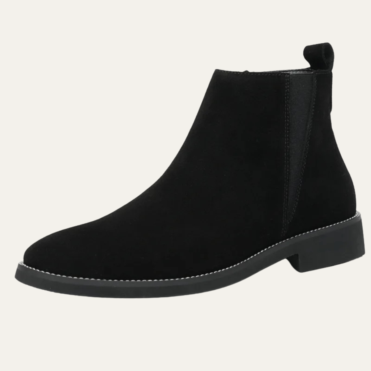The Bastille Men’s Genuine Suede Chelsea Dress Fur Boots