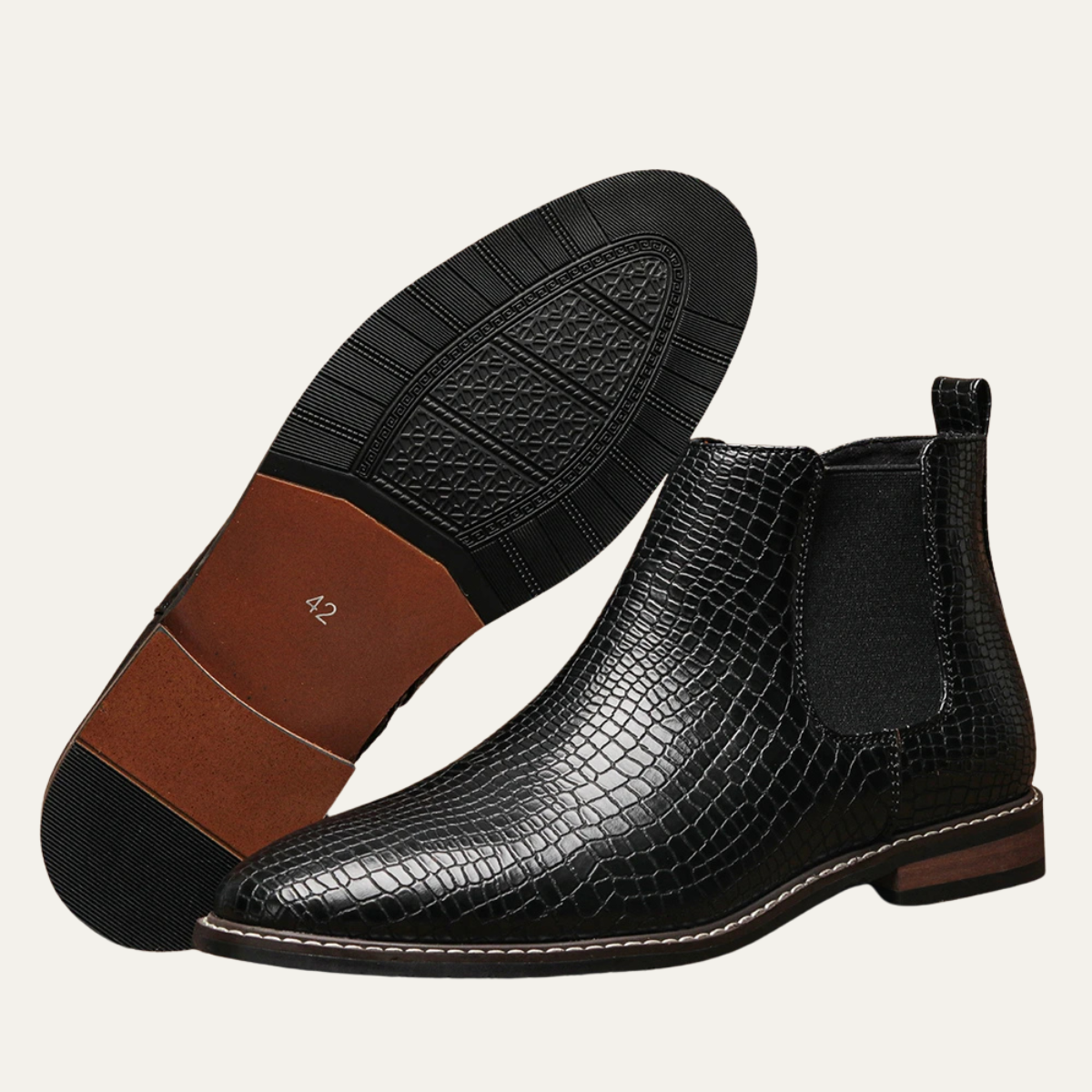 The Treviso Men’s Classic Slip On Leather Chelsea Boots