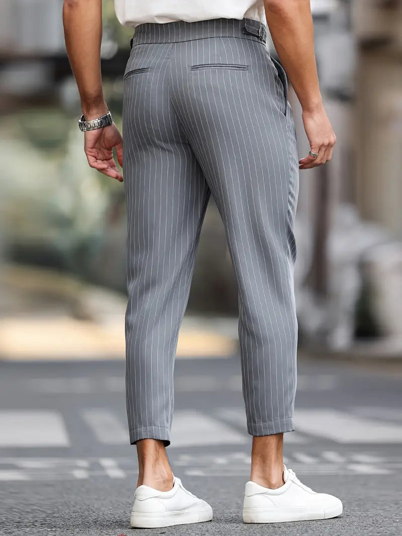 The Montrose Elegant Striped Trousers