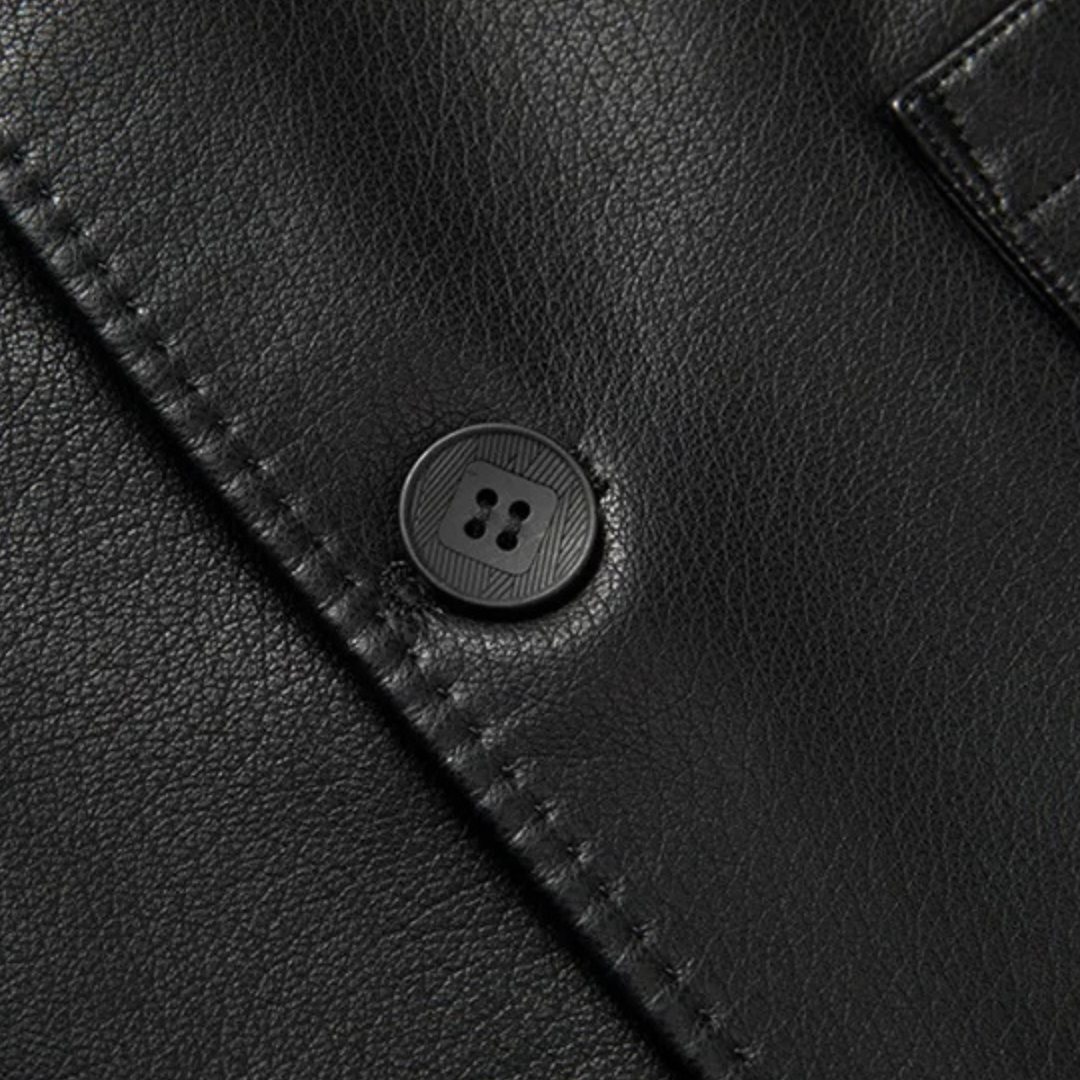 The Varenna Men's Slit Fit Casual Leather Blazer Jacket