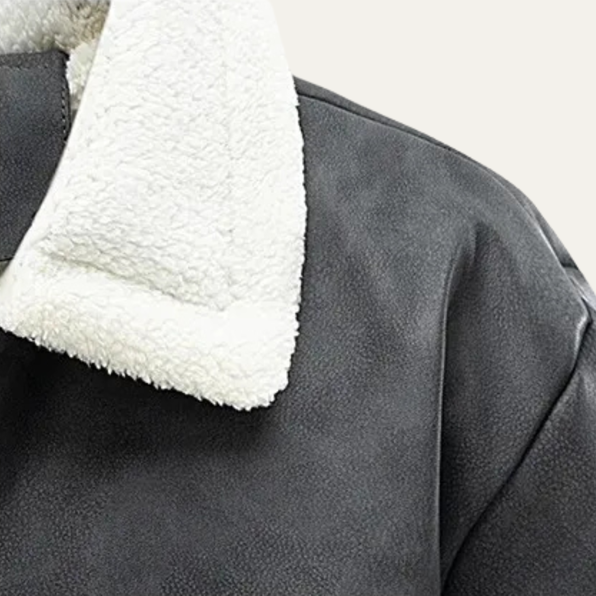 The Venezia Men’s Suede Winter Fleece Lined Aviator Jacket