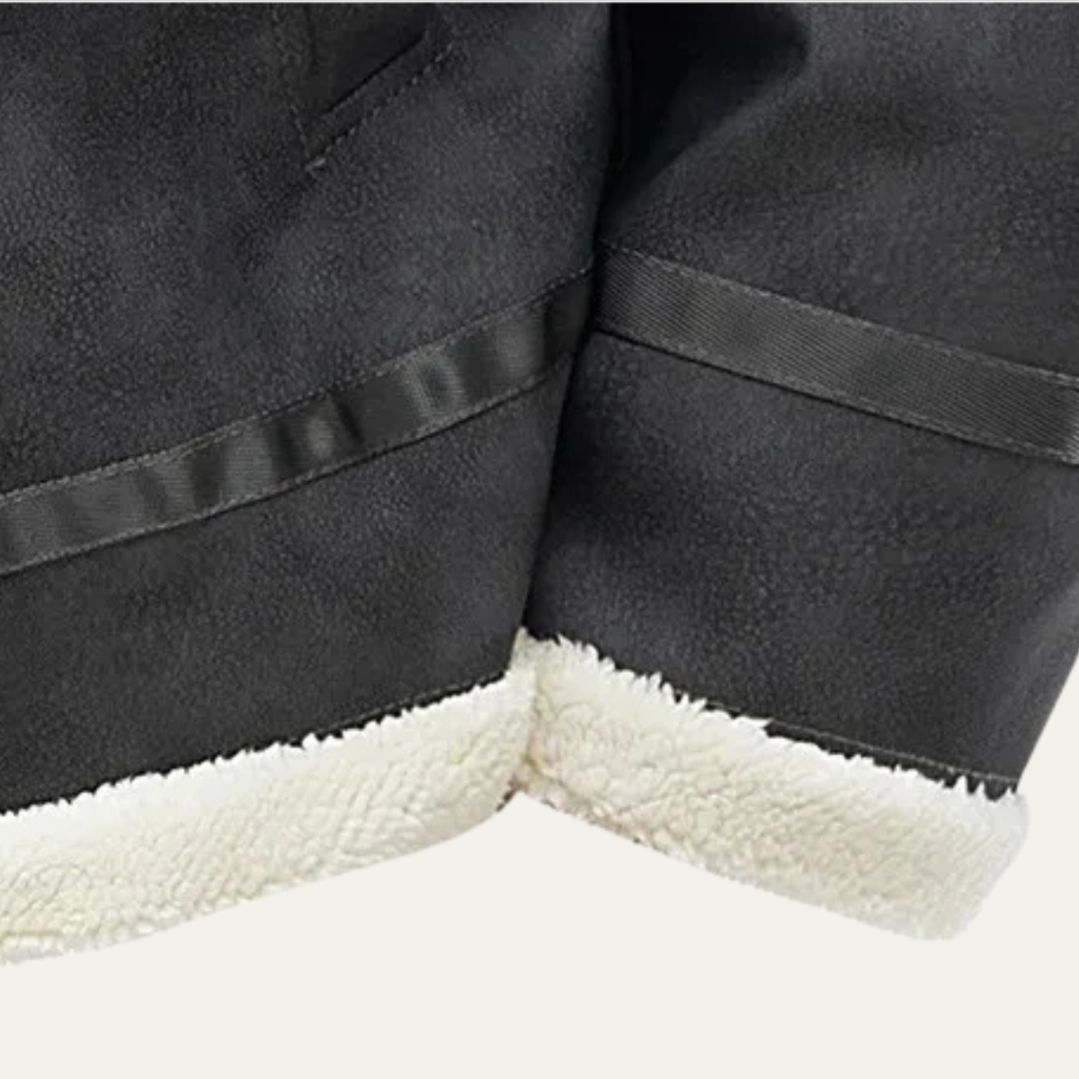 The Venezia Men’s Suede Winter Fleece Lined Aviator Jacket