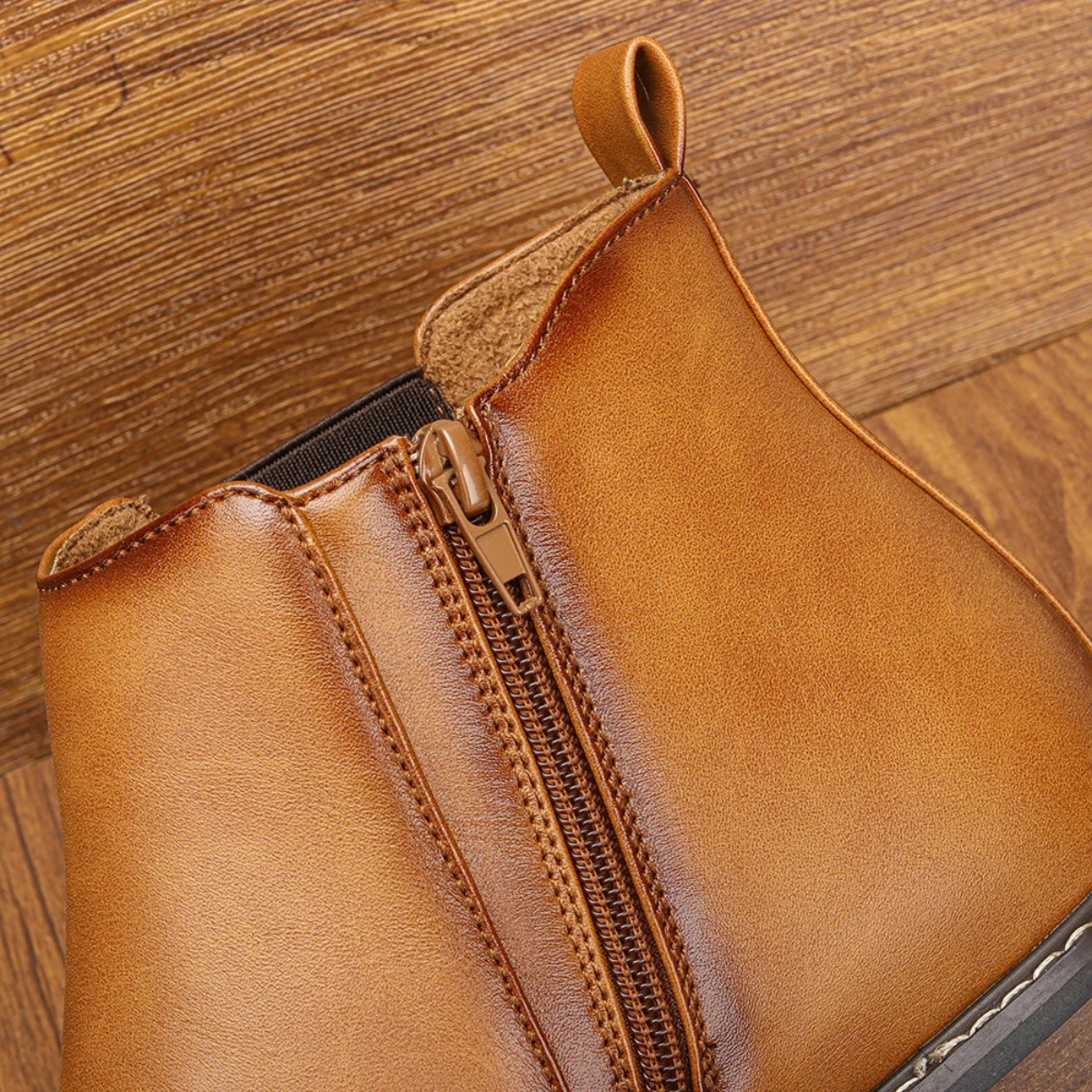 The Treviso Men’s Classic Slip On Leather Chelsea Boots