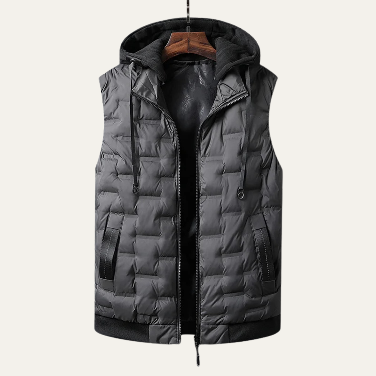 The Atrani Men’s Quilted Sleeveless Hooded Waist Coats