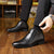 The Mantova Men's Pointed Toe Vintage Leather Ankle  Boots