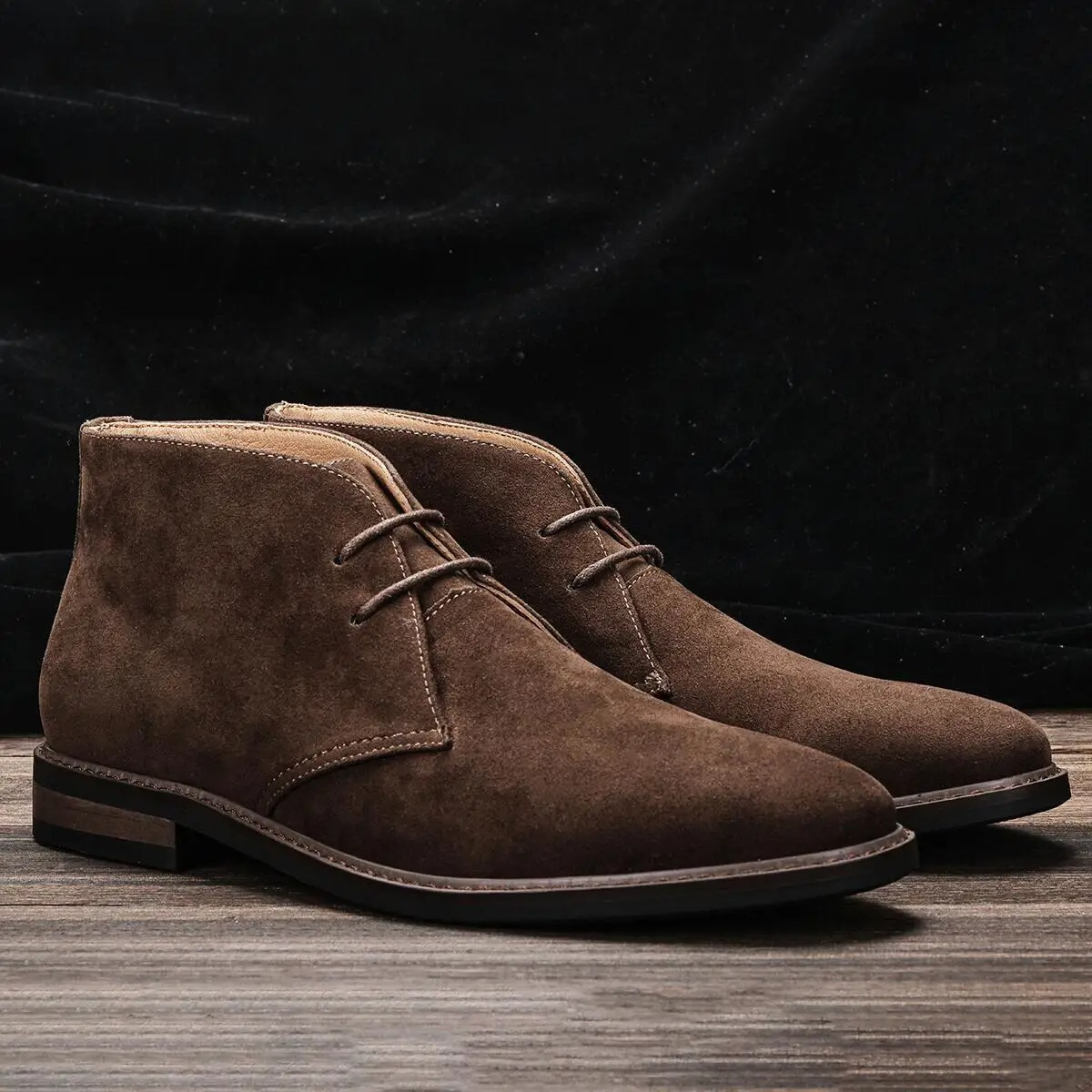 The Hammersmith Men’s Classic Lace Up Brown Suede Boots