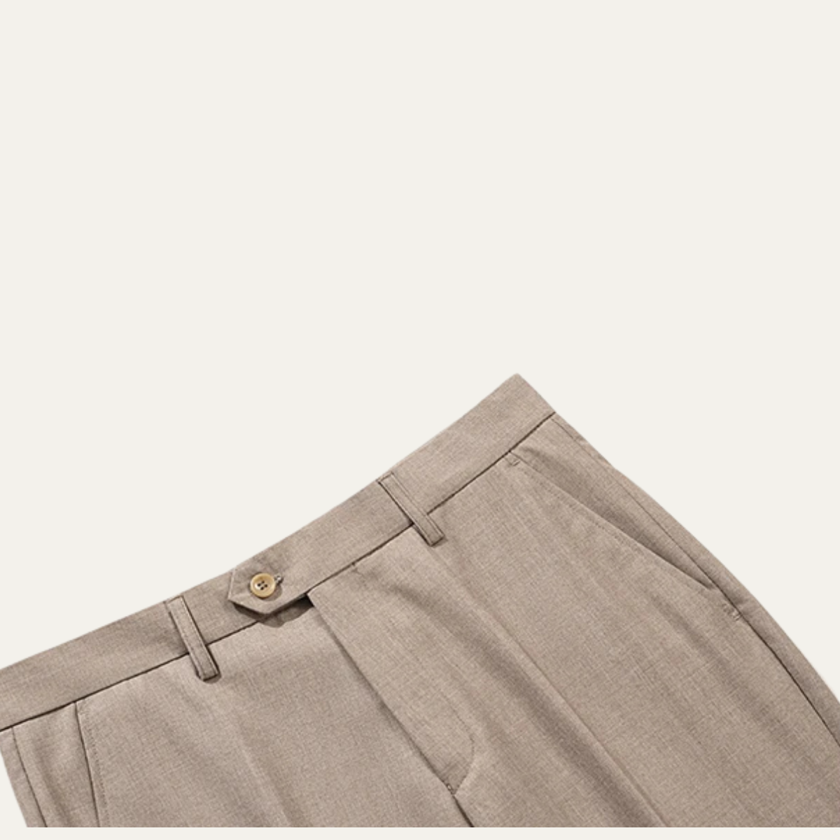 The Peschiera Men's Elegant 2 Piece Slim Fit Suit – Beige Formal Blazer & Trousers Set