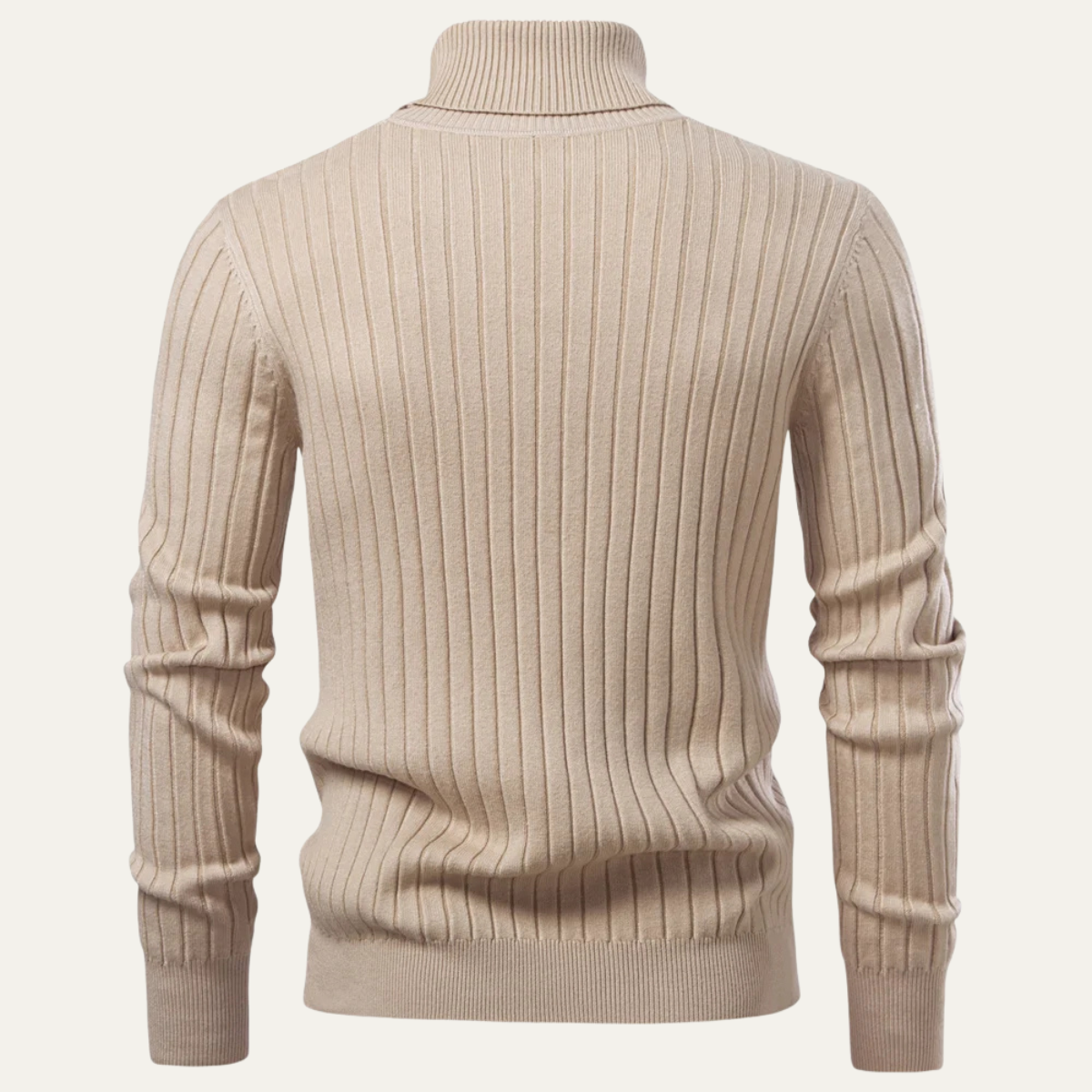 The Broadway Men’s Ribbed Turtleneck Winter Knit Jumper