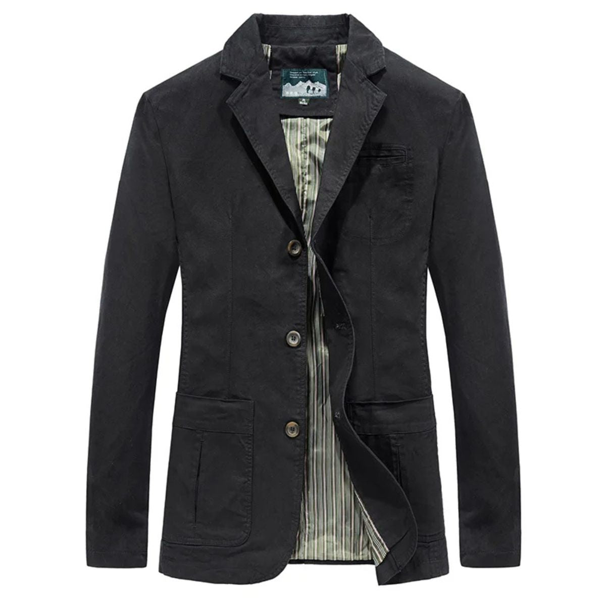 The Reykjavik Men’s Cotton Blazer Style Windbreaker with Pockets