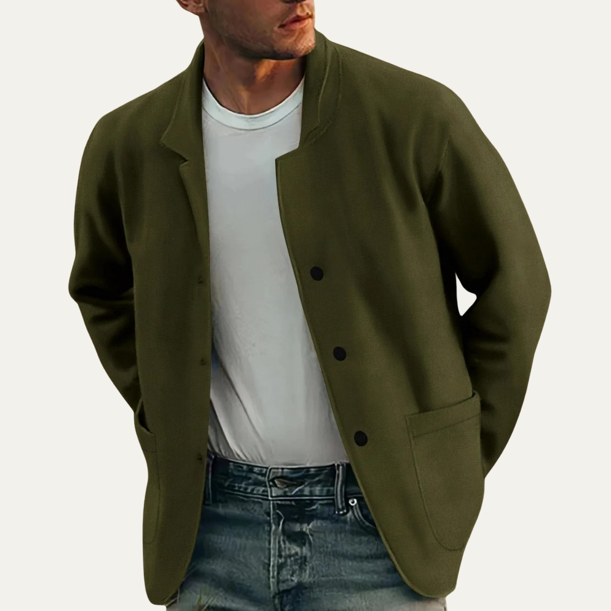 The Beechwood Men’s Smart Casual Lightweight Blazer Jacket