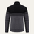 The Genova Men's Striped Thick Fleece Lined Knit Cardigan